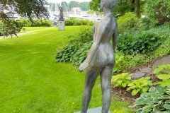 Agder - Lindesnes - Mandal - Skulptur - Pike 14 år (Sigurd Nome) og Egil Skallagrimsson reiser Nidstang (Gustav Vigeland, 1971)
