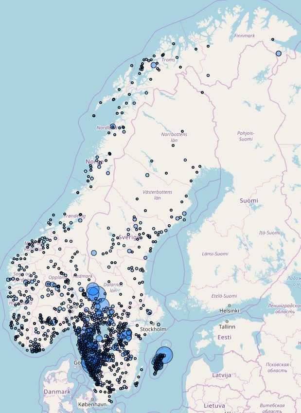 Sagnkart fra Norsk folkeminnesamling