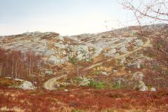 Rogaland - Bjerkreim - Faureknuten - Veien fortsetter et stykke innover, men ikke vår tur
