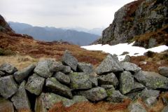 Rogaland - Bjerkreim - Faureknuten - På skaret øverst i Grolidalen