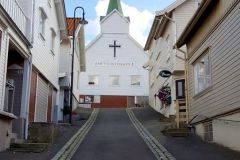Rogaland - Eigersund - Sentrum - Metodistkirken øverst i Metodistbakken