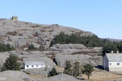 Rogaland - Eigersund - Eigerøy - Tur til fyret - Utsikt mot fredete bygninger fra fyret