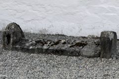 Vestland - Etne - Stødle steinkirke - Gravmonument fra middelalderen - Mulig til minne om byggherren Erling Skakke