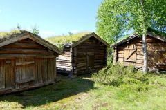 Innlandet - Folldal - Folldal bygdetun - Uppigard Streitlien - Stavløe, høyløe og stall