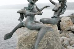 Akershus - Frogn - Drøbak - Skulptur - Havfruene i Drøbak (Reidar Finsrud, 1999)