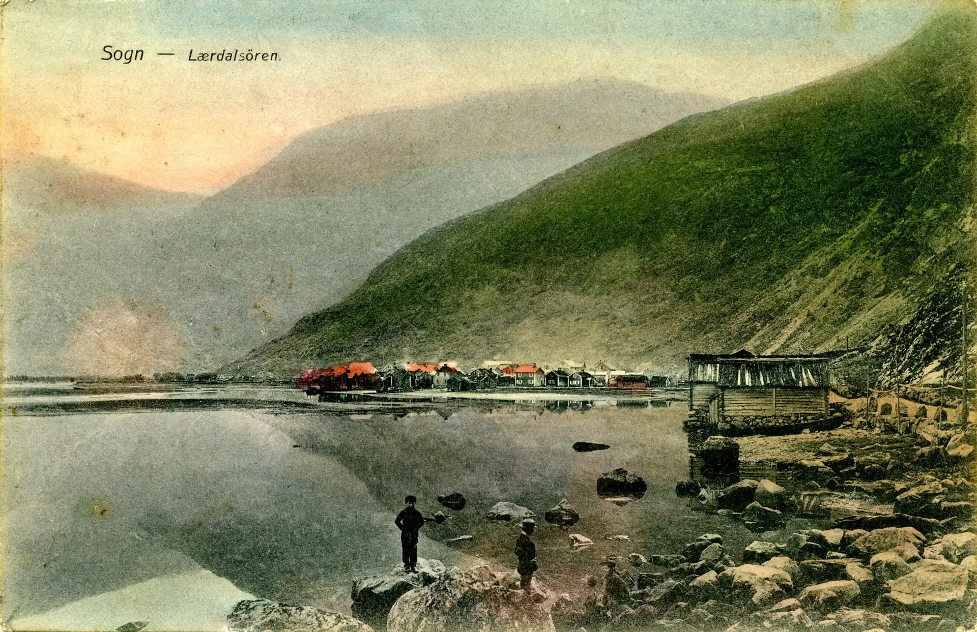 Sogn Lærdalsøren - ca 1914 - Usignert