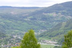 Buskerud - Gol - Gol bygdemuseum - Utsikt over bygda