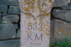 Innlandet - Gran - Søsterkirkene - Milestein på Pilegrimsleden til Nidaros (533 km)