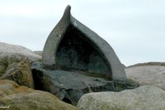 Rogaland - Hå - Obrestad havn - Skulptur - Jærkysten