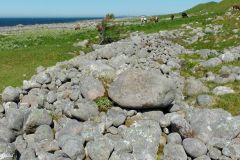 Rogaland - Hå - Mellom Varhaug gamle kirkegard og Husvegg - Jærkysten