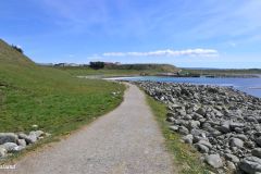 Rogaland - Hå - Obrestad havn sett fra nord - Jærkysten