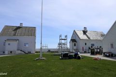 Rogaland - Hå - Obrestad fyr - Betjeningsbolig (tv), fyrvokterbolig og uthus - Jærkysten