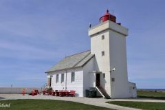 Rogaland - Hå - Obrestad fyr - Fyr og maskinhus - Jærkysten