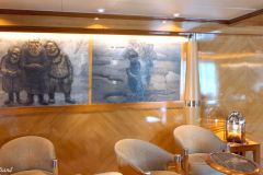 Nordland - Hadsel - Stokmarknes - Hurtigruteskipet Trollfjord - Kunstnerisk utsmykning av Kaare Espolin Johnson (1960)