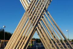 Innlandet - Hamar - Skulptur ved Vikingskipet