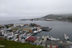 Troms og Finnmark - Hammerfest - Salen - Utsikt mot byen
