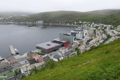 Troms og Finnmark - Hammerfest - Salen - Utsikt mot byen