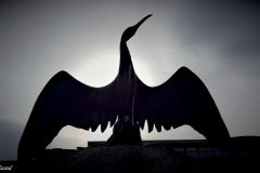 Troms - Harstad - Skulptur - Skarven (Hans Gjertsen, 1984)
