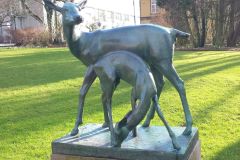 Rogaland - Haugesund - Skulptur - Hjortehind med kalv