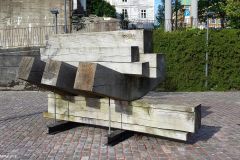 Rogaland - Haugesund - Smedasundet - Skulptur - Fregattskip 1250 tonn (John Audun Hauge, 2009)