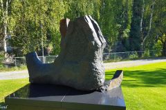 Oppland - Jevnaker - Kistefos - Skulptur - Kunstner: Kristian Blystad