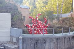 Viken - Jevnaker - Kistefos - Skulptur - Shine of Life (Yayoi Kusama)