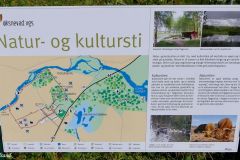 Rogaland - Klepp - Øksnevadskogen - Skilt på parkeringsplassen