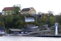 Agder - Kristiansand - Utsikt mot Odderøya museumshavn og Lasaretthøyden