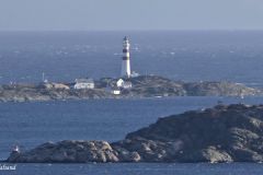 Agder - Kristiansand - Oksøy fyr sett fra Odderøya Fort