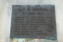 Agder - Kristiansand - Odderøya Fort - Monument over falne 9. april 1940
