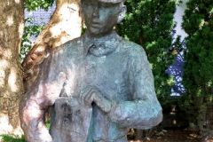 Rogaland - Stavanger - Skulptur - Lendegutten med Fagamatøren, i Lendeparken