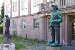 Rogaland - Stavanger - Skulptur - Barcelonafiskerne, ved Hermetikklaboratoriet