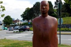 Rogaland - Stavanger - Rudlå - Lars Hertervigs plass - Skulptur - Broken Column 19 (Antony Gormley, 2003)