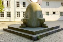 Rogaland - Stavanger - Skulptur - Innsyn-utsyn, ved Badedammen