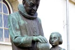Rogaland - Stavanger - Skulptur - Johan Peter Lunde, ved St. Johannes kirke