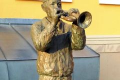 Rogaland - Stavanger - Skulptur - Skolemusikanten, på Storhaug skole