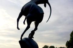 Rogaland - Stavanger - Skulptur - Gasellen, ved Breiavatnet - Byparken