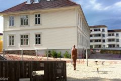 Rogaland - Stavanger - Solvang - Skulptur - Broken Column 20 (Antony Gormley, 2003)