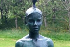 Rogaland - Stavanger - Skulptur - Årvåken, ved Mosvatnet