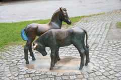 Rogaland - Stavanger - Skulptur - Kalv og Fole, Tjensvoll skole