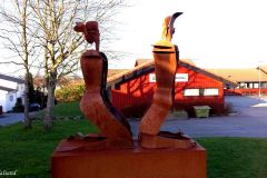 Rogaland - Stavanger - Skulptur - Knelende par, Tjensvoll