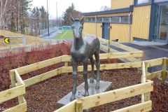 Rogaland - Stavanger - Skulptur - Fole, Roaldsøy skole