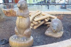 Rogaland - Stavanger - Domkirkeplassen - Skulptur - Bevere