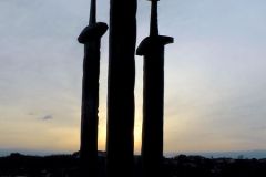 Rogaland - Stavanger - Hafrsfjord - Møllebukta - Skulptur - Sverd i fjell - Jærkysten