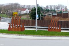 Rogaland - Stavanger - Rundkjøring mot Madlaveien - Skulptur
