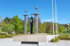 Rogaland - Stavanger - Skulptur - Utkast til Sverd i fjell (Fritz Røed) ved IRIS