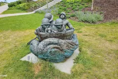 Rogaland - Stavanger - Lervig - Skulptur - Hardt vær (Solveyg Schafferer, 1990)