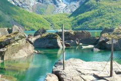 Hordaland - Kvinnherad - Bondhusvatnet og breen