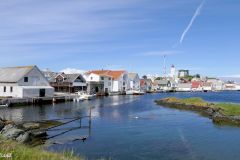 Rogaland - Kvitsøy - Ydstebøhamn sett fra Grøningen