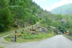 Vestland - Lærdal - Galdane -  Opp Bergenske hovedvei om Seltåsen fra øst